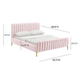 Angela Blush Bed in Queen Model: TOV-B6373